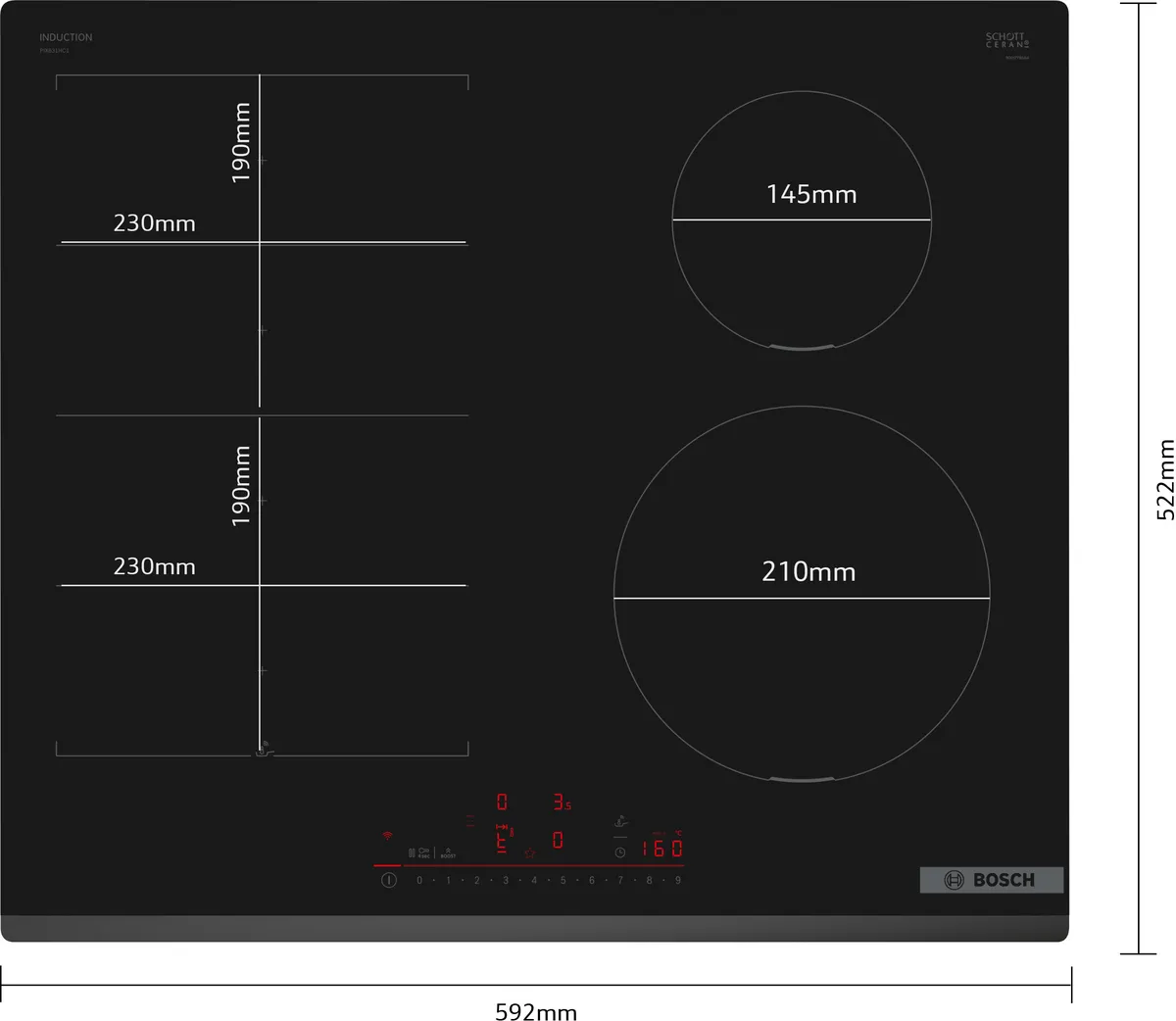 BOSCH PIX631HC1E SERIES 6 INDUCTION HOB 60 CM - Image 4