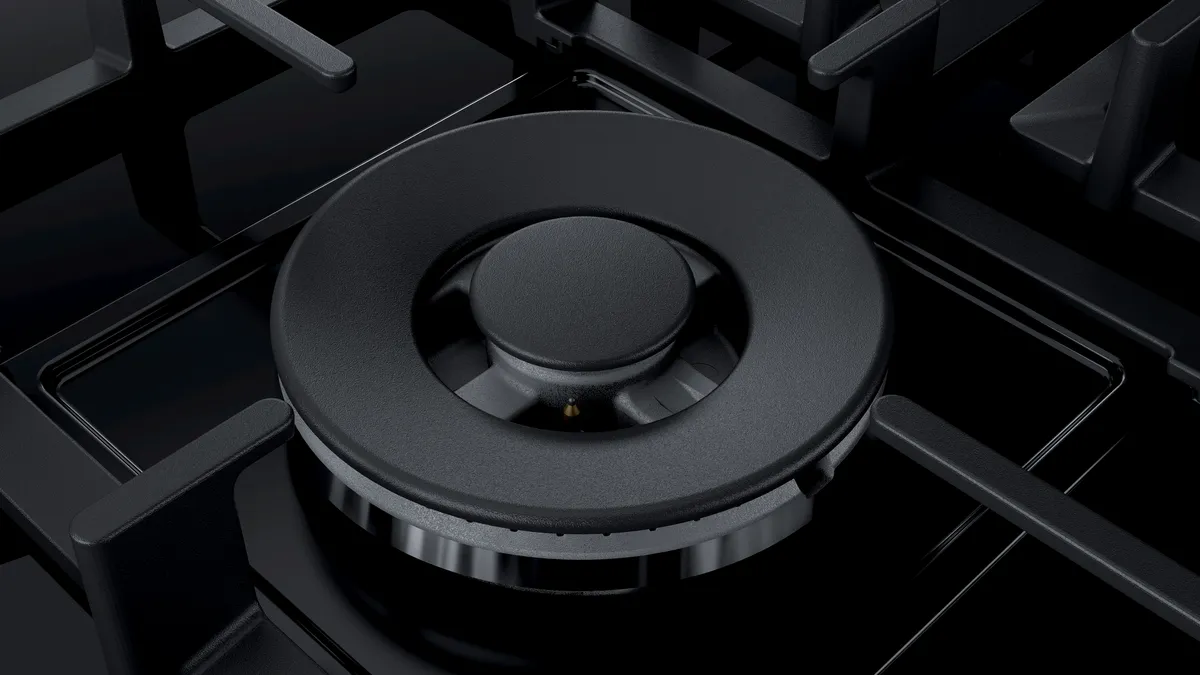 Bosch Series 6 gas hob 90 cm Tempered glass, Black, PPS9A6B90M - Image 3
