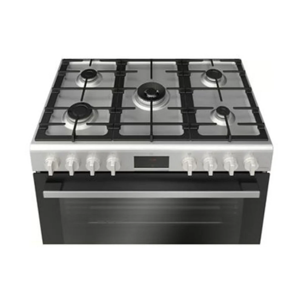Bosch Series 6 Stainless Steel Cooking Range Black HGW3ASQ50M - Image 2