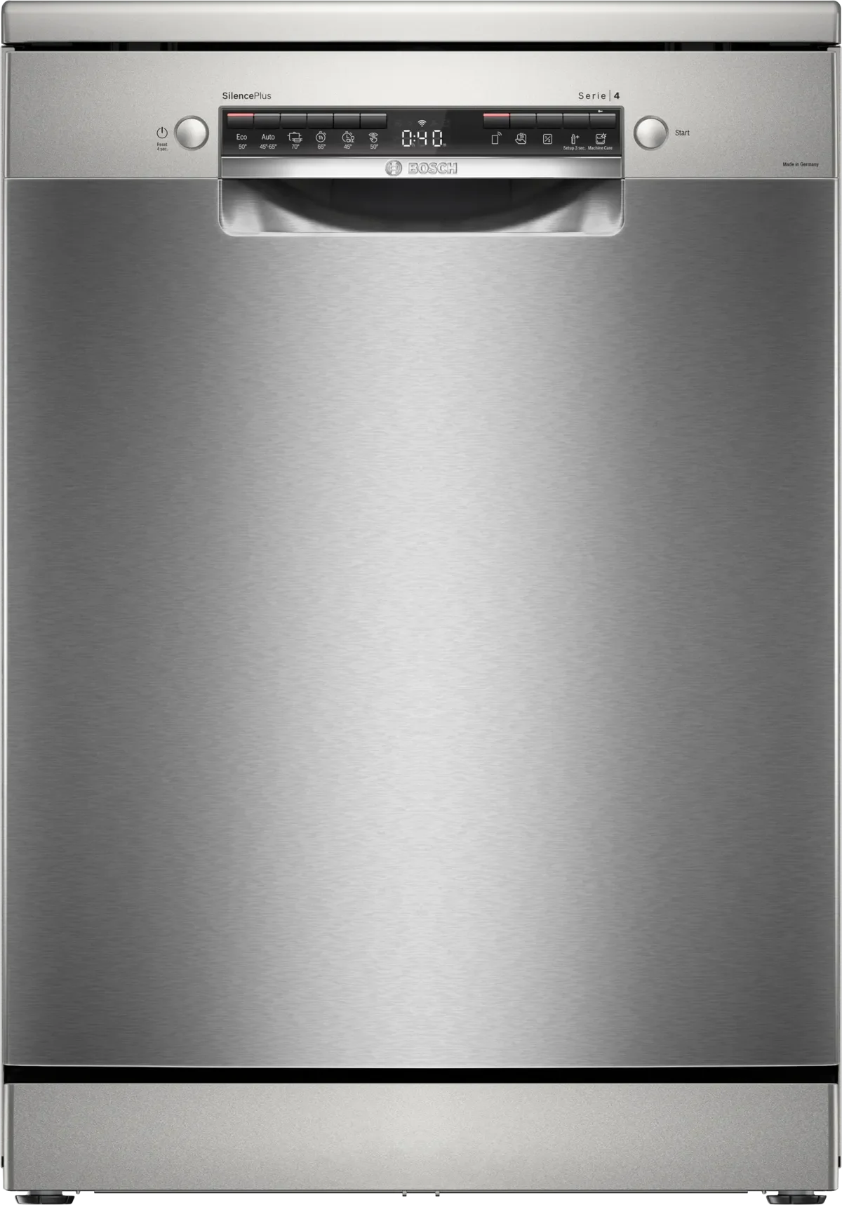 BOSCH Series 4 Free-Standing Dishwasher SMS4ECI26M Brushed Steel, 14 Place Settings, SMS4ECI26M