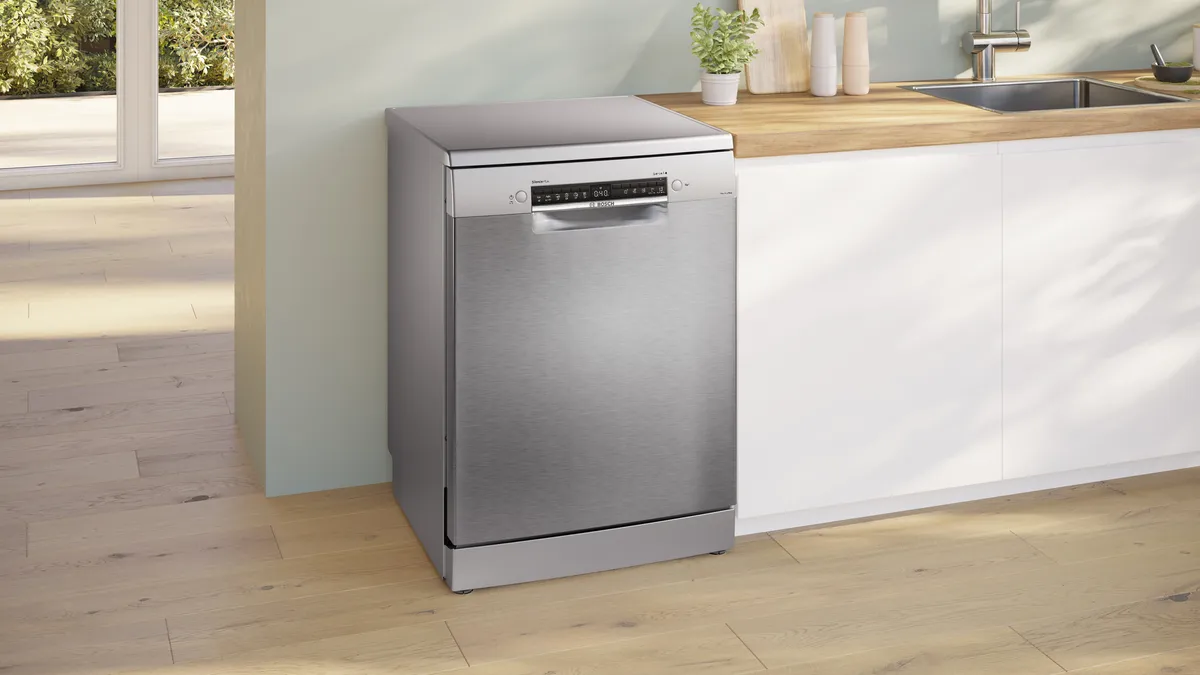BOSCH Series 4 Free-Standing Dishwasher SMS4ECI26M Brushed Steel, 14 Place Settings, SMS4ECI26M - Image 2