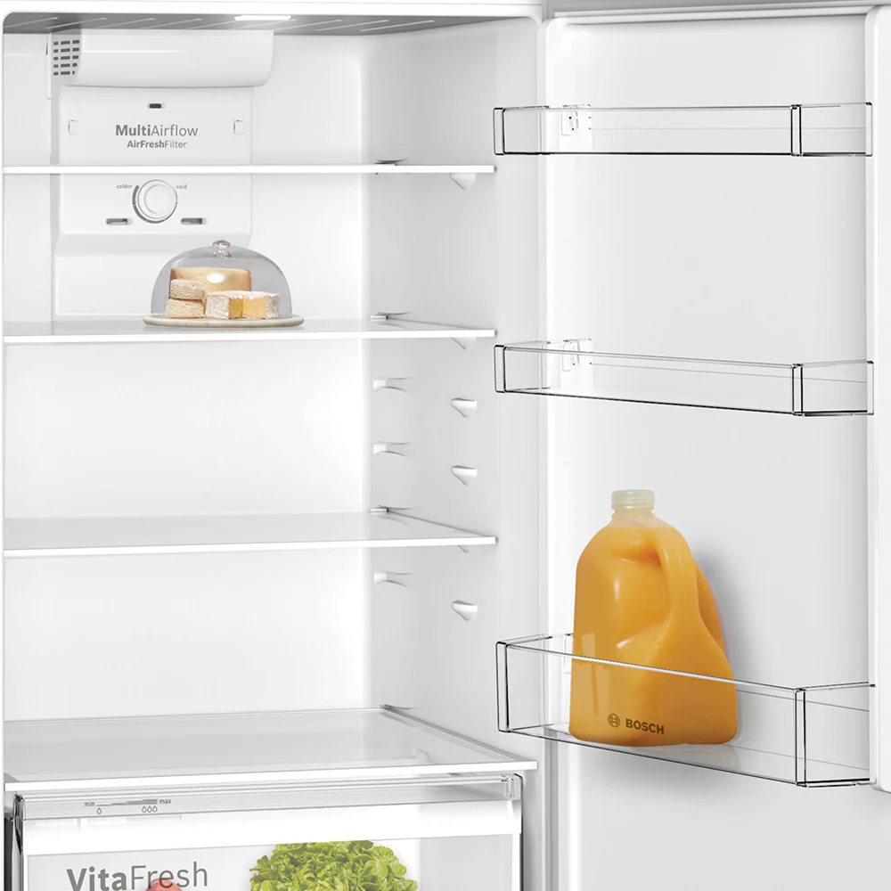 Bosch Top Mount Refrigerator 485L Silver KDN55NL20M - Image 3