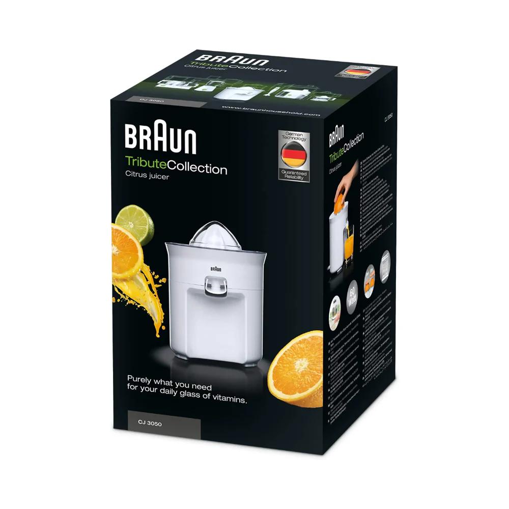 Braun Tributecollection Citrus Juicer 60W White - Image 6