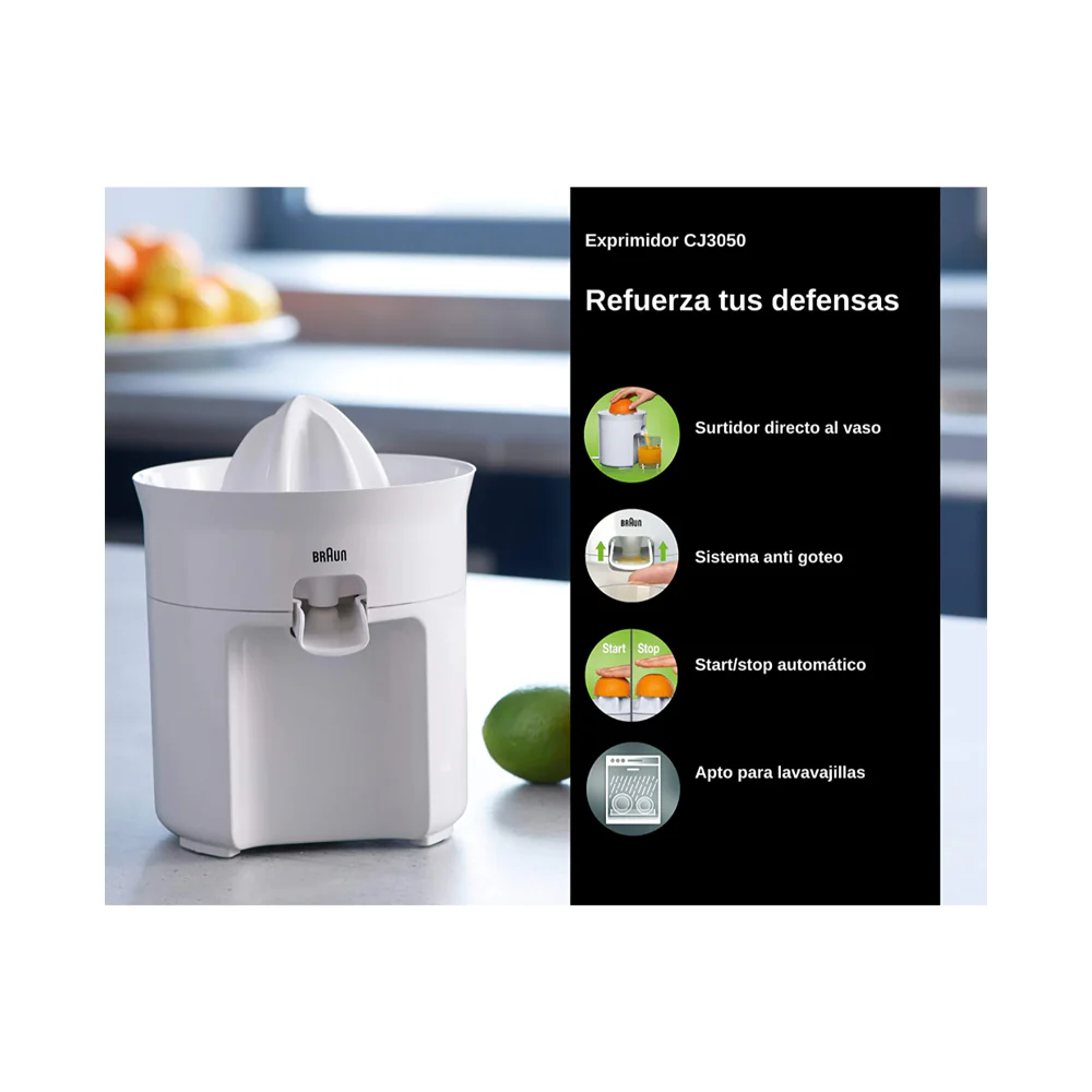 Braun Tributecollection Citrus Juicer 60W White - Image 7