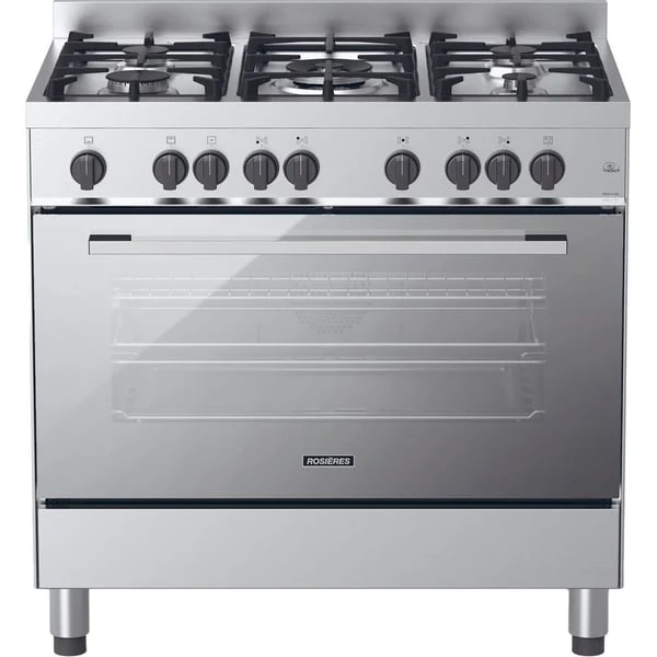 Candy 5-Burner Gas Cooker, RGG95HXLPG/1, Inox, 90x60cm
