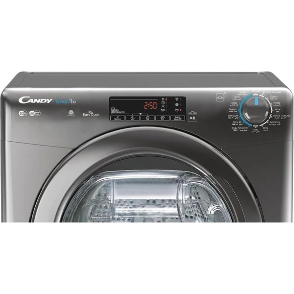 Candy, CSOE C10TRER-19, Tumble Dryer Freestanding, Condenser, 10 Kg, Class B, Antracite, Advanced remote control and extra content - Image 2