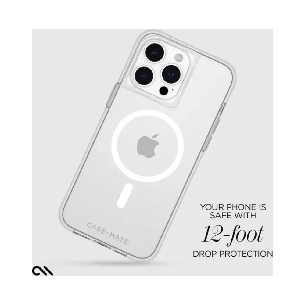 Case-Mate Tough Protective Case Cover with Magsafe for Apple iPhone 15 Pro Max Clear - Image 2