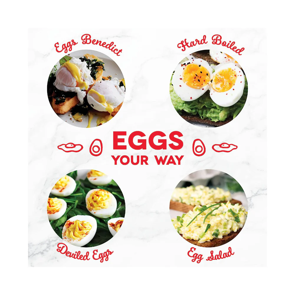 Dash 6 Egg Capacity Electric Egg Cooker Red - Image 4