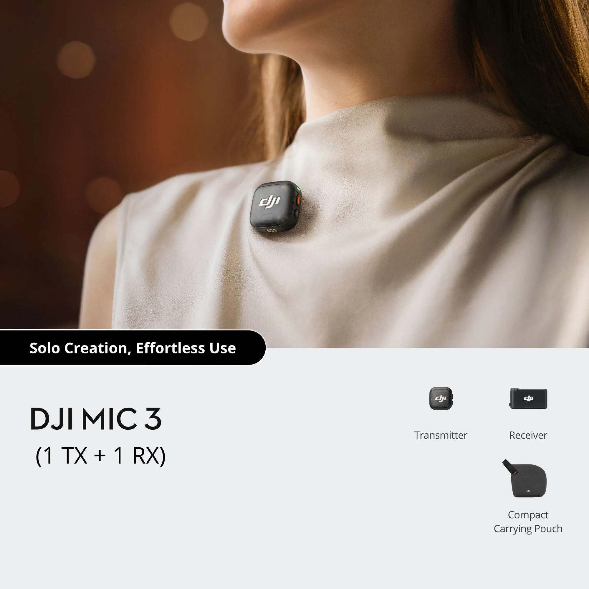 DJI MIC300-S DJI Mic 3 (1 Transmitter + 1 Receiver) - Image 2