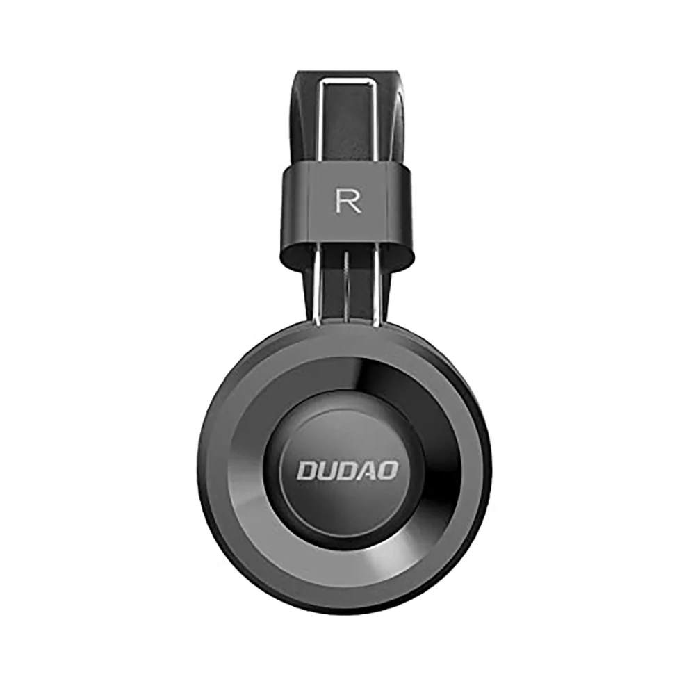 Dudao On-Ear 3.5mm Wired Headphones Black - Image 2
