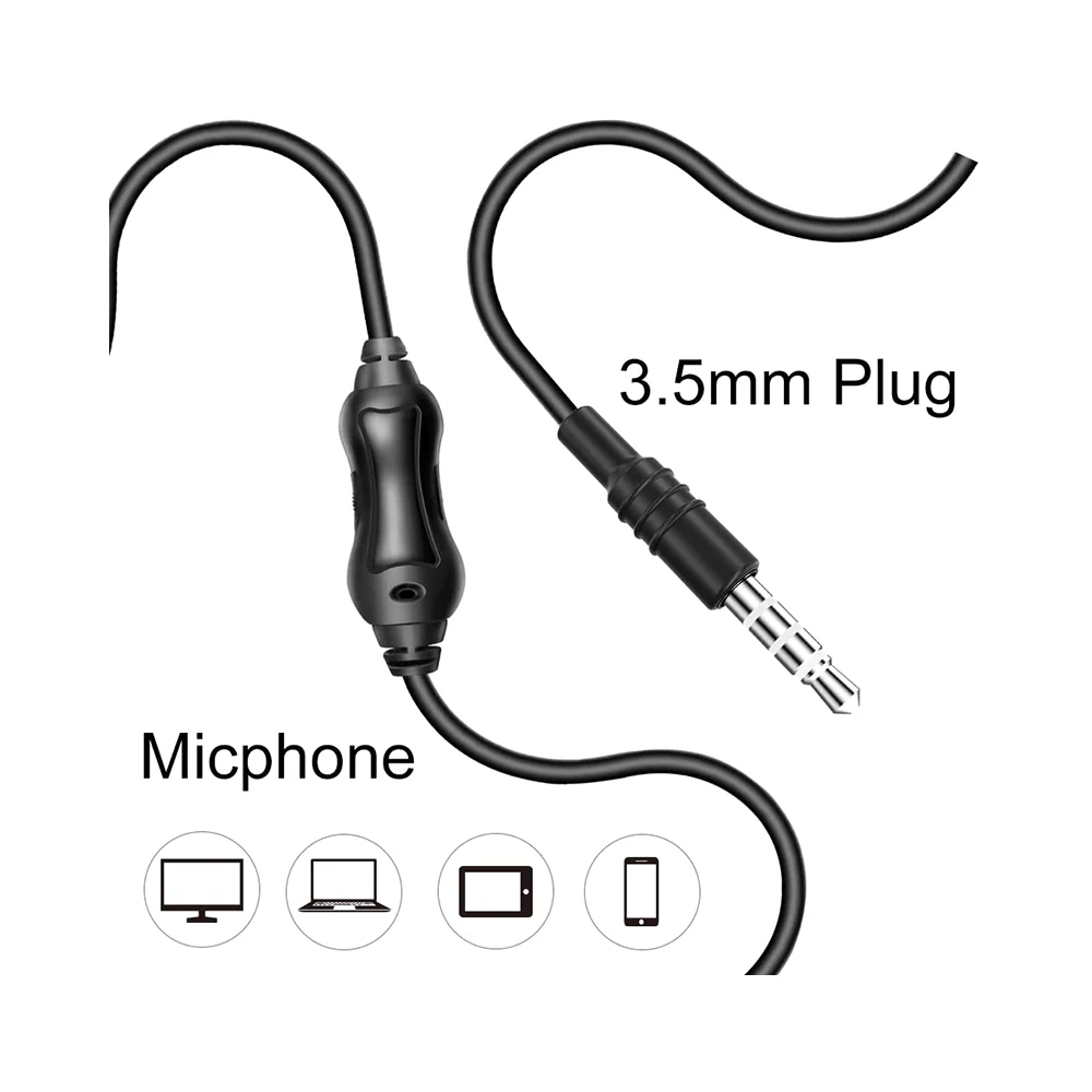 Dudao On-Ear 3.5mm Wired Headphones Black - Image 6