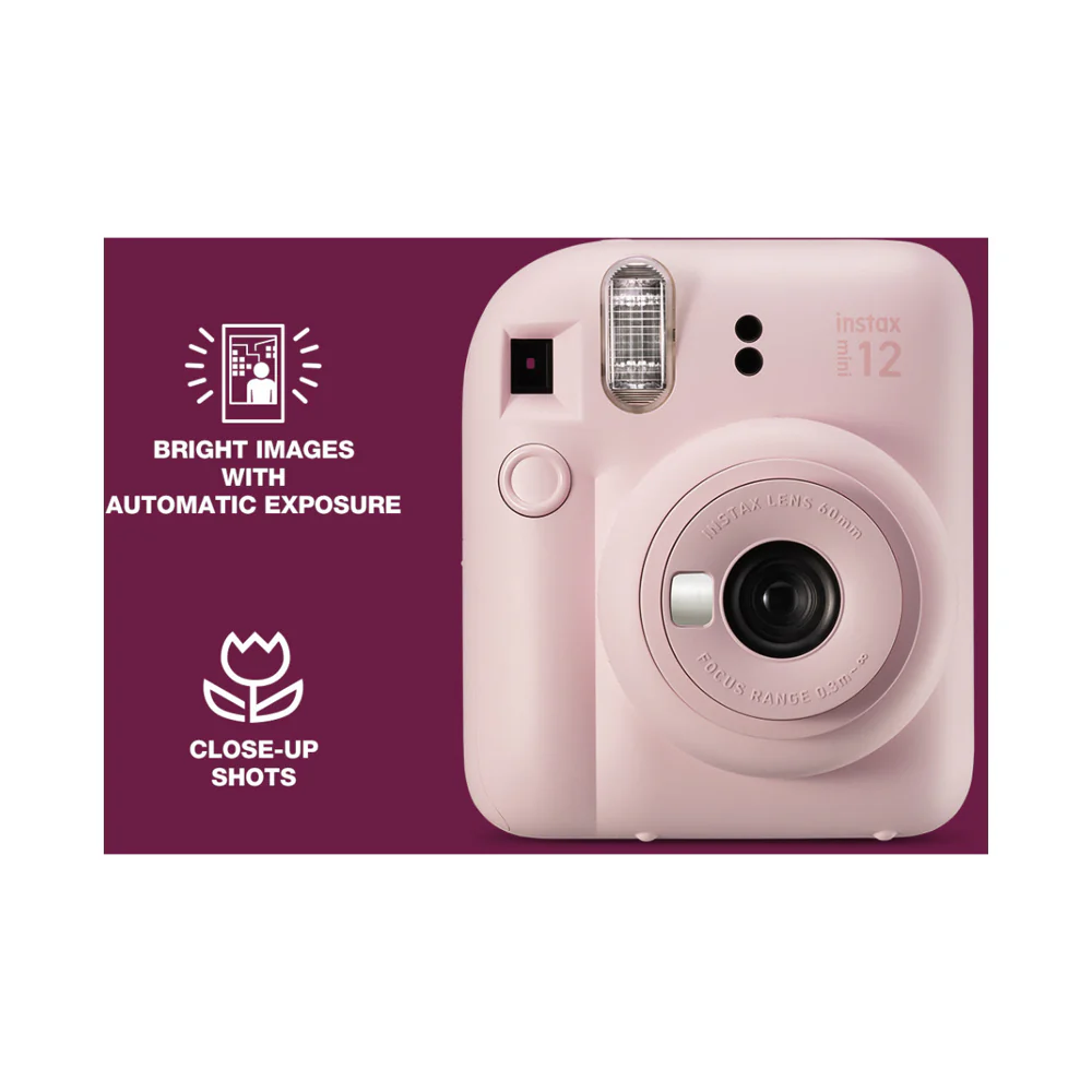 Fujifilm Instax Mini 12 Instant Camera Blossom Pink - Image 4