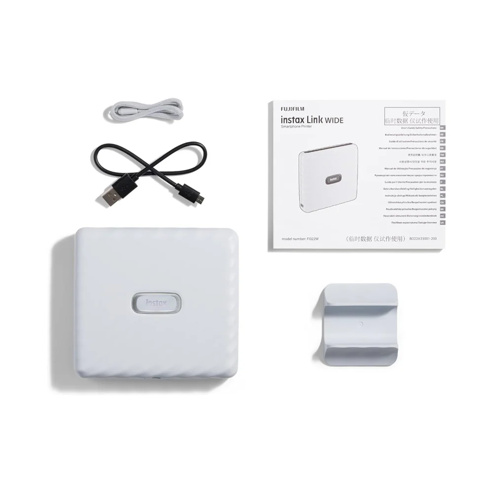 Fujifilm Instax Link Wide Smartphone Printer Ash White - Image 7