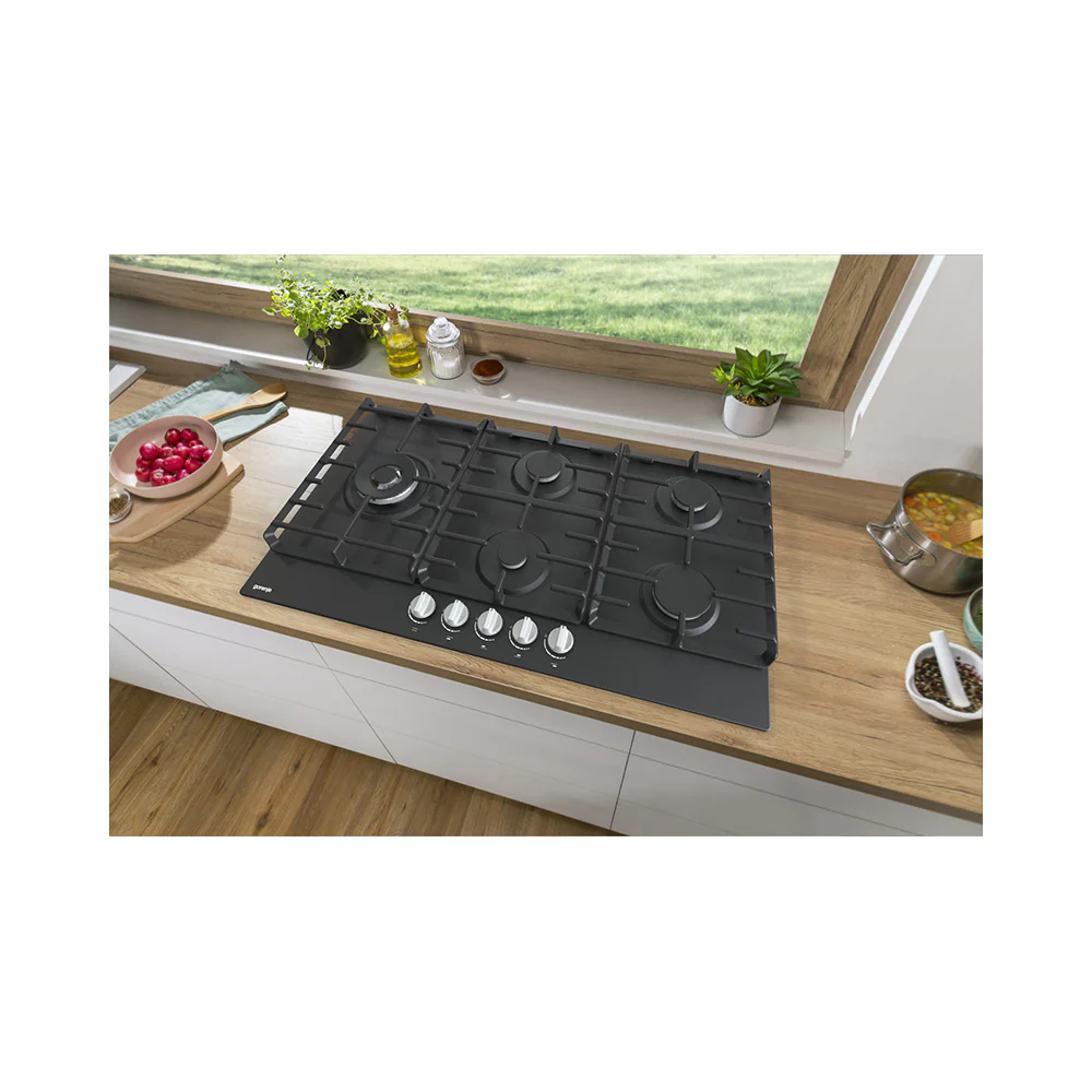 Gorenje Built In Gas Hob 90cm Black GW951MB - Image 4