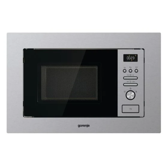 GORENJE BUILT-IN MICROWAVE WITH GRILL, 20 Liters,38.5 Width, STAINLESS STEEL – BM201AG1X