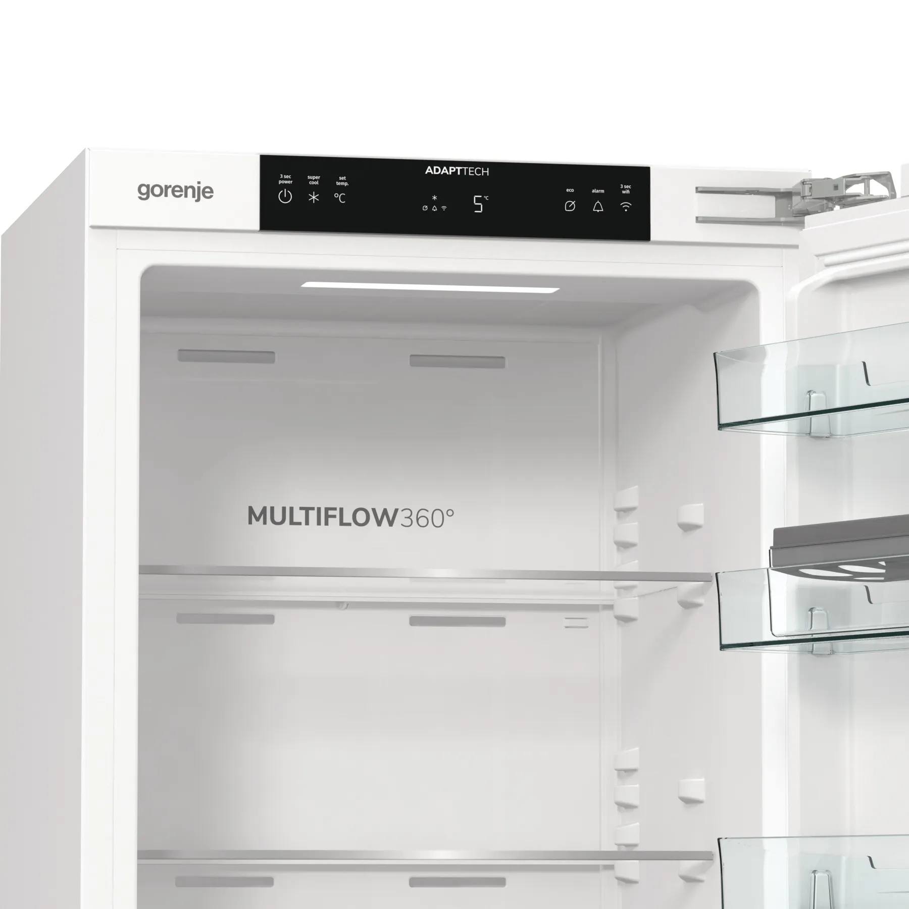 Gorenje Built-in Single Door Refrigerator, 300L, White, RI517E62WF - Image 5