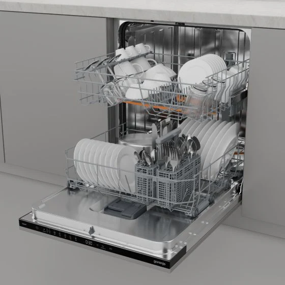 Gorenje Fully Integrated Built-In Dishwasher, 14 Place Settings, White, GV642D65 - Image 5
