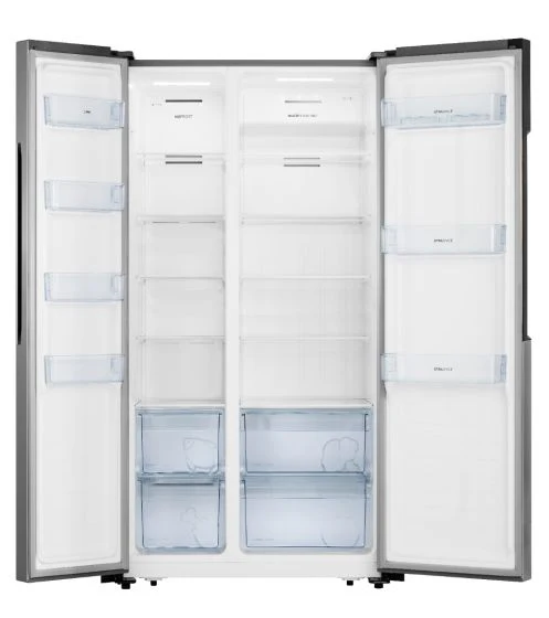GORENJE Side by Side Refrigerator 566 LITRES, Stainless Steel, NRS9182MXUK - Image 3