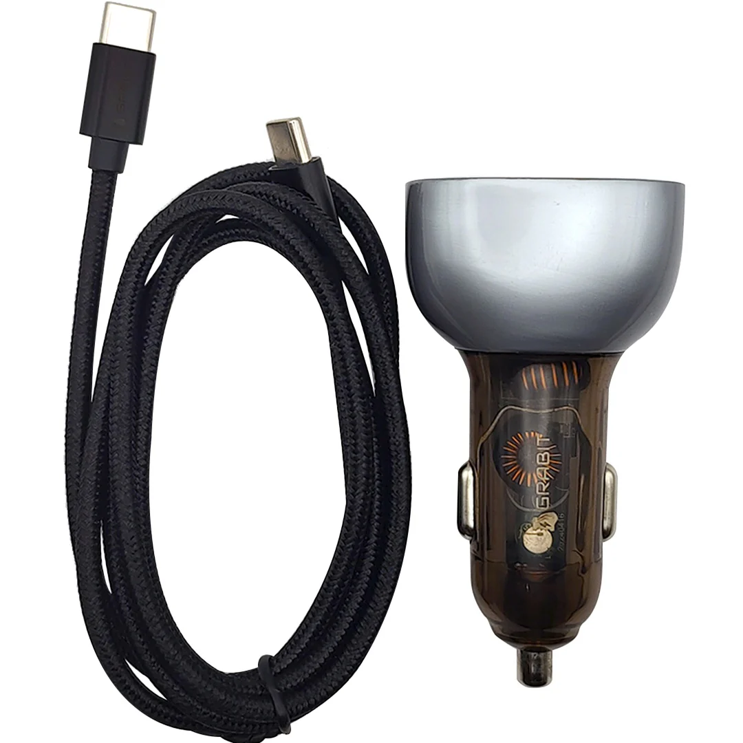 GRABIT GCC-200 68W Car Charger BLK