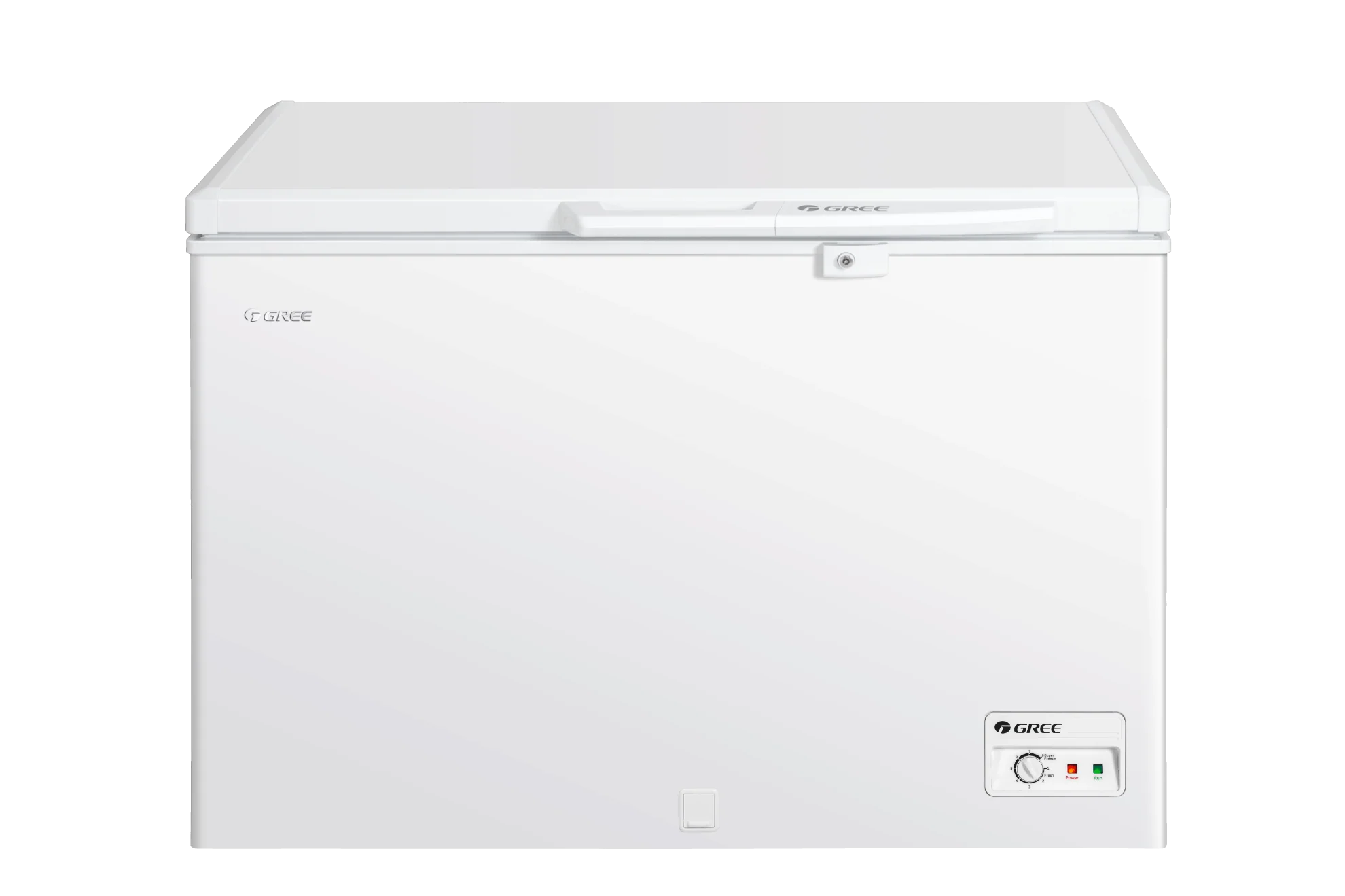 Gree Freezer 241 Litre, Manual defrost, 3D circulation, Energy saving, Glass Door, White, GCF-315W - Image 5