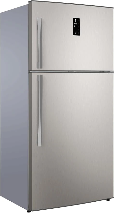 Gree Top Mount Refrigerator 500 Litre, No-Frost, Inverter Compressor, Tempered glass, Digital Control, Silver, GRF-665SSI - Image 2