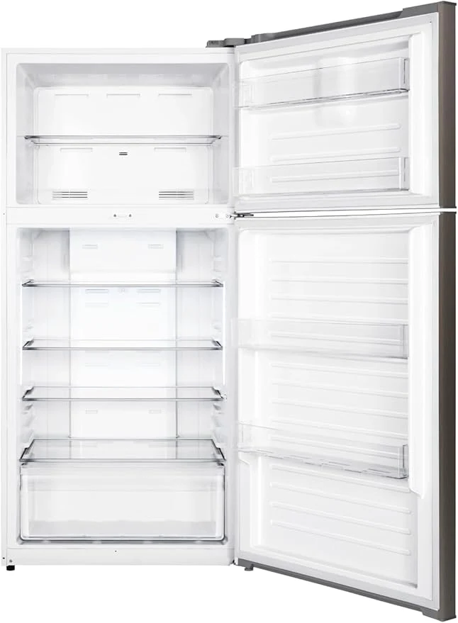Gree Top Mount Refrigerator 500 Litre, No-Frost, Inverter Compressor, Tempered glass, Digital Control, Silver, GRF-665SSI - Image 3