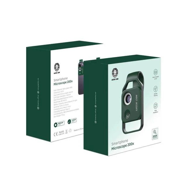 Green Lion Smartphone Microscope 200x Zoom