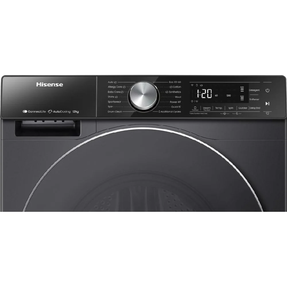 Hisense Front Load Washing Machine 12kg Black WF5S1245BB - Image 6