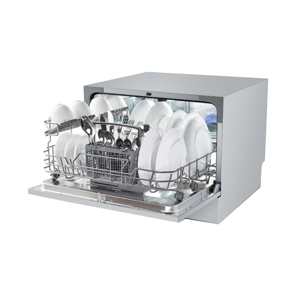 Hisense 6 Place Settings Countertop Dishwasher Silver H6DSS - Image 2