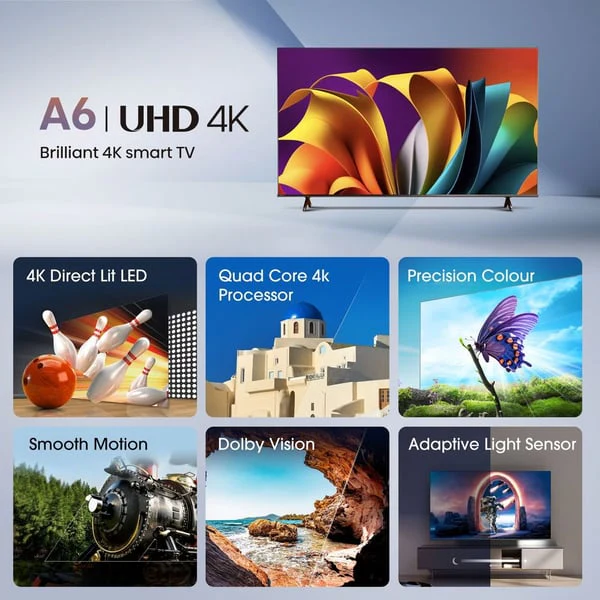 Hisense 43A61N Ultra HD Smart Television, 43 inch, 2024 - Image 7
