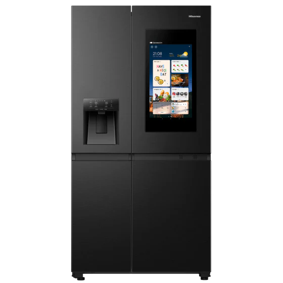 Hisense Side by Side Refrigerator, 614L, Black, RS9P819GTB