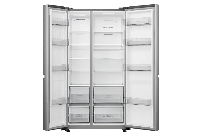 Hisense Side by Side Smart Refrigerator, 869L, Inox color, RS3N668SAI3 - Image 2