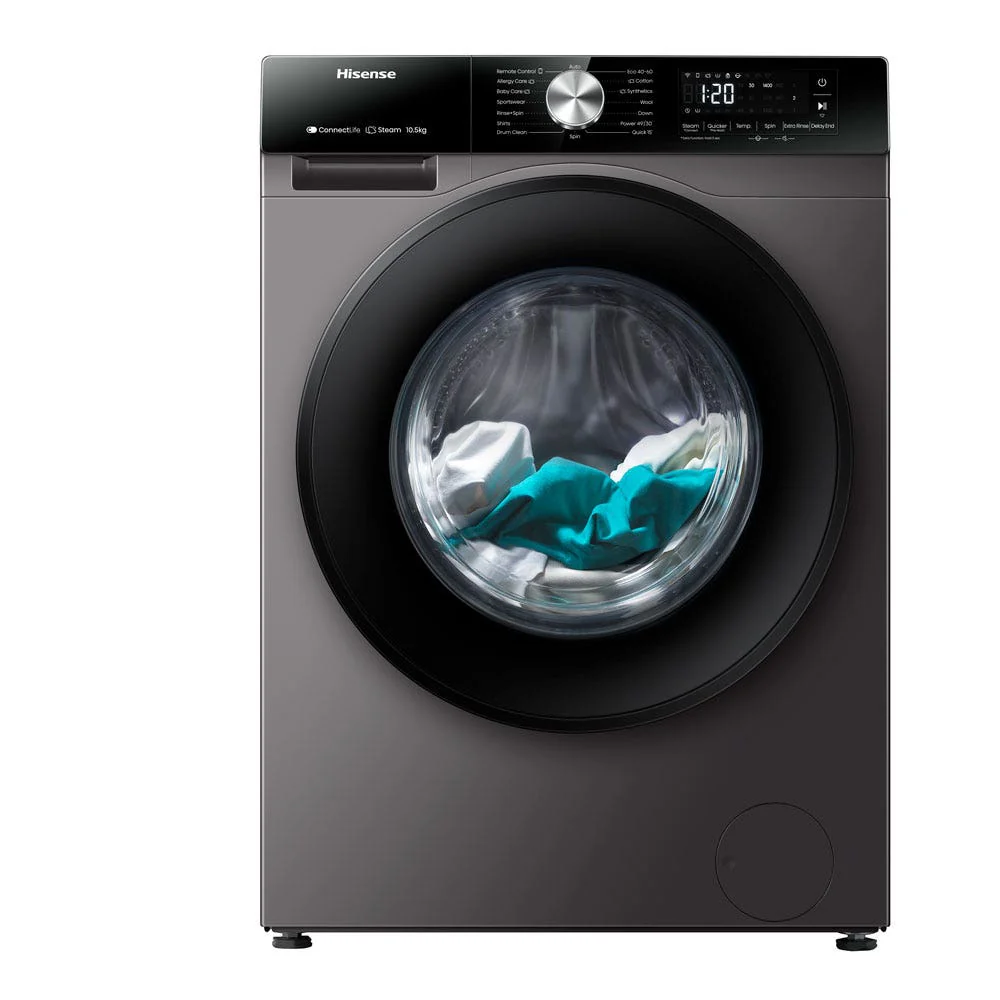 Hisense Smart Front Load Washing Machine, 10.5 kg, WF3S1043BT - Image 3