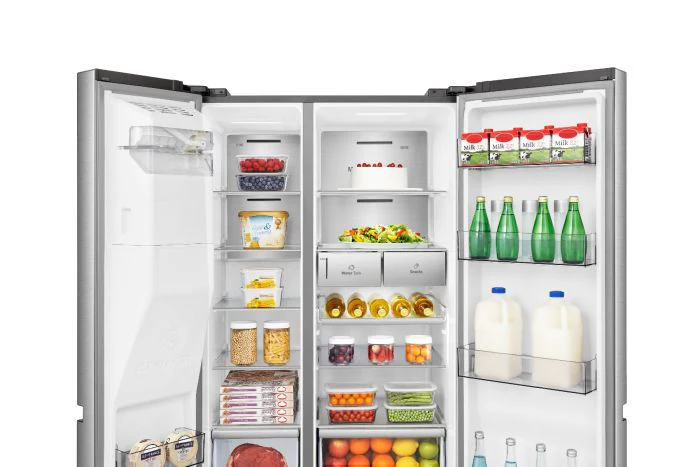 Hisense Side by Side Refrigerator, 601 L, Stainless steel, RS5P819STC - Image 3