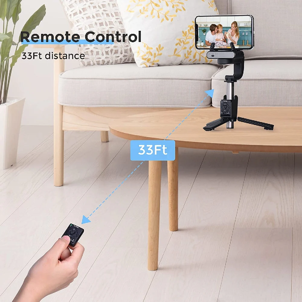 Hohem Isteady Q Selfie Stick Tripod W/Extendable Stick With Remote Black - Image 3