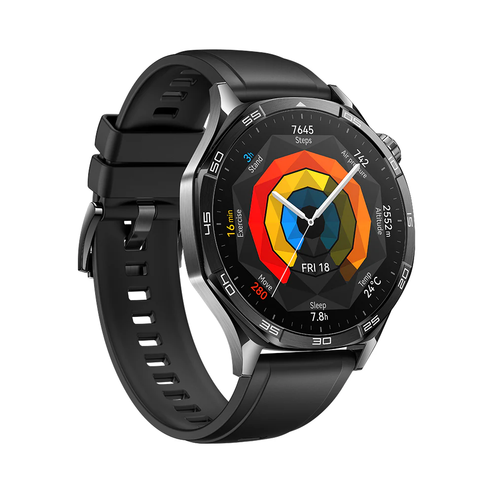 Huawei GT5  Vili Black  Fluoroelastomer Strap - Image 3