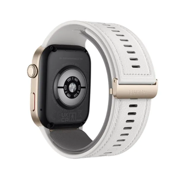 Huawei Watch D2, LCA-B10, Gold with White Composite Leather Strap + Weighing Scale - Image 3
