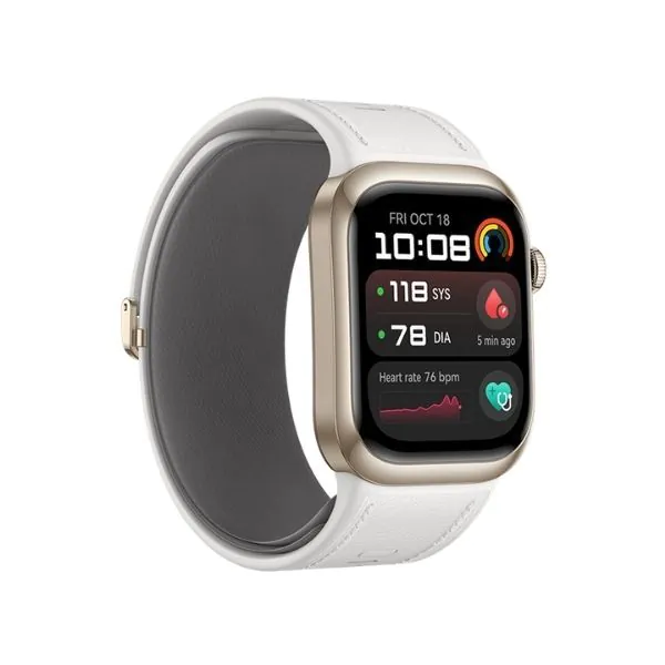 Huawei Watch D2, LCA-B10, Gold with White Composite Leather Strap + Weighing Scale - Image 4