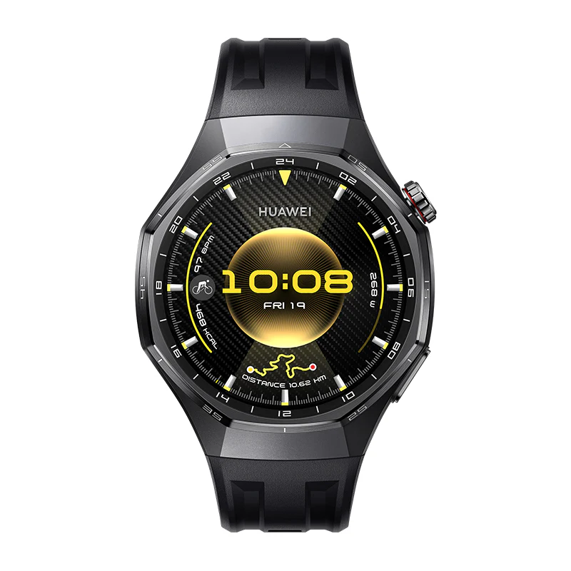 Huawei Watch GT6 Pro Atum Fluoroelastomer Strap, 46mm, Black - Image 2