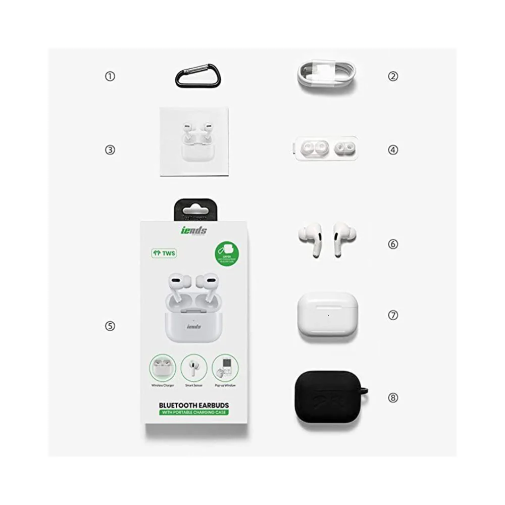 Iends TWS Pro In-Ear Earbuds White - Image 5