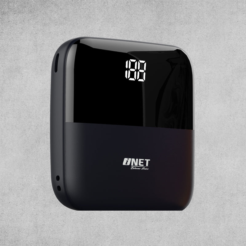 Inet Digital Mini Power Bank, 10000 mAh, Compact Design, Black, INPB72MI10 - Image 2