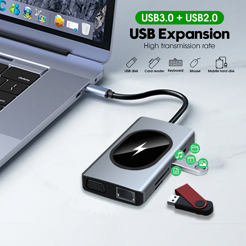 Inet Giant Power 10-in-1 Hub, INHUVT1000 - Image 6