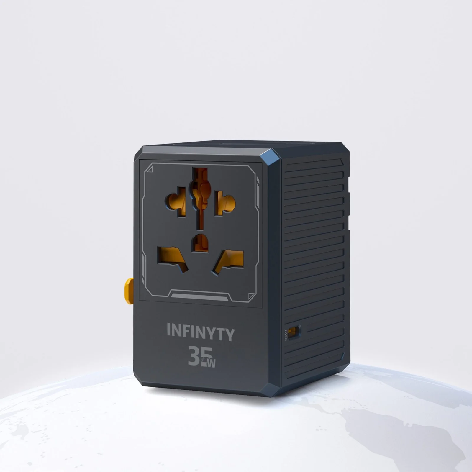 Infinyty Atlas-35 Universal Travel Adaptor 35W |Black - Image 2