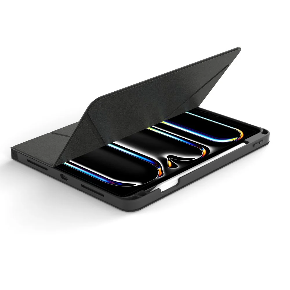 Infinyty Exalt iPad Case with High Rise Tri-Fold Stand iPad Pro 11-inch (2024) Black - Image 3