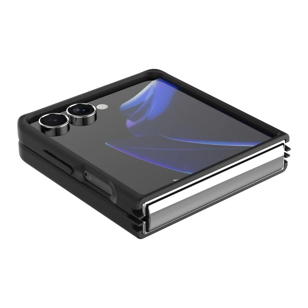 Infinyty Gleam Hybrid Matte Soft Touch MagSafe Case for Samsung Galaxy Z Flip7, Black - Image 5