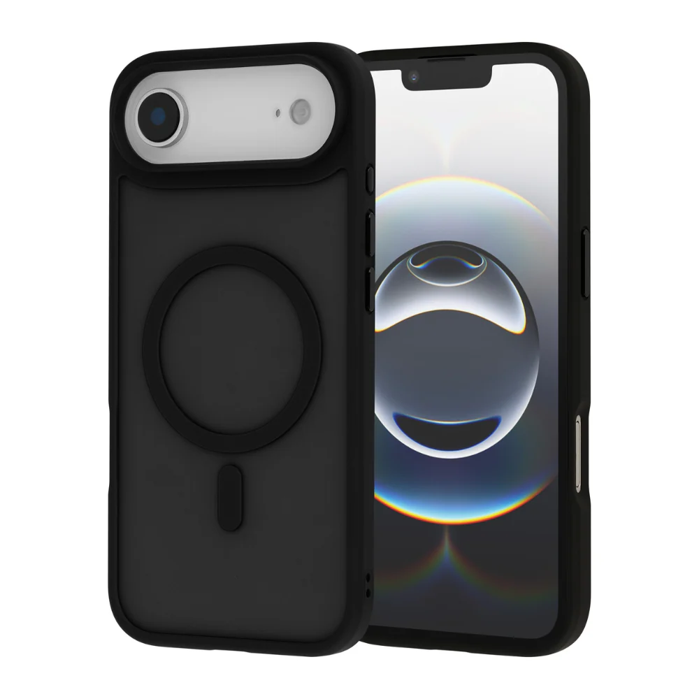 Infinyty Gleam Hybrid Matte Soft Touch MagSafe Case for iPhone Air, Black