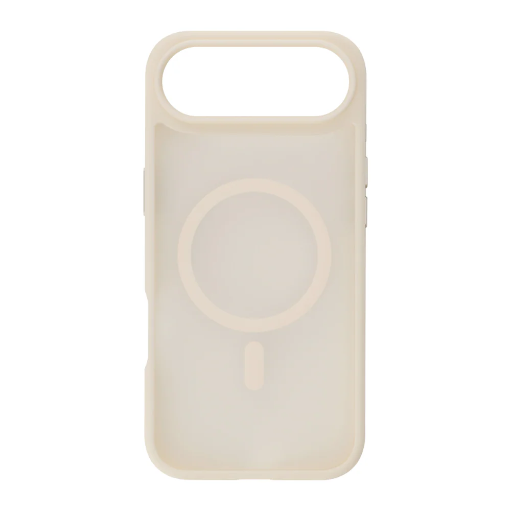 Infinyty Gleam Hybrid Matte Soft Touch MagSafe Case for iPhone Air, Cream - Image 2