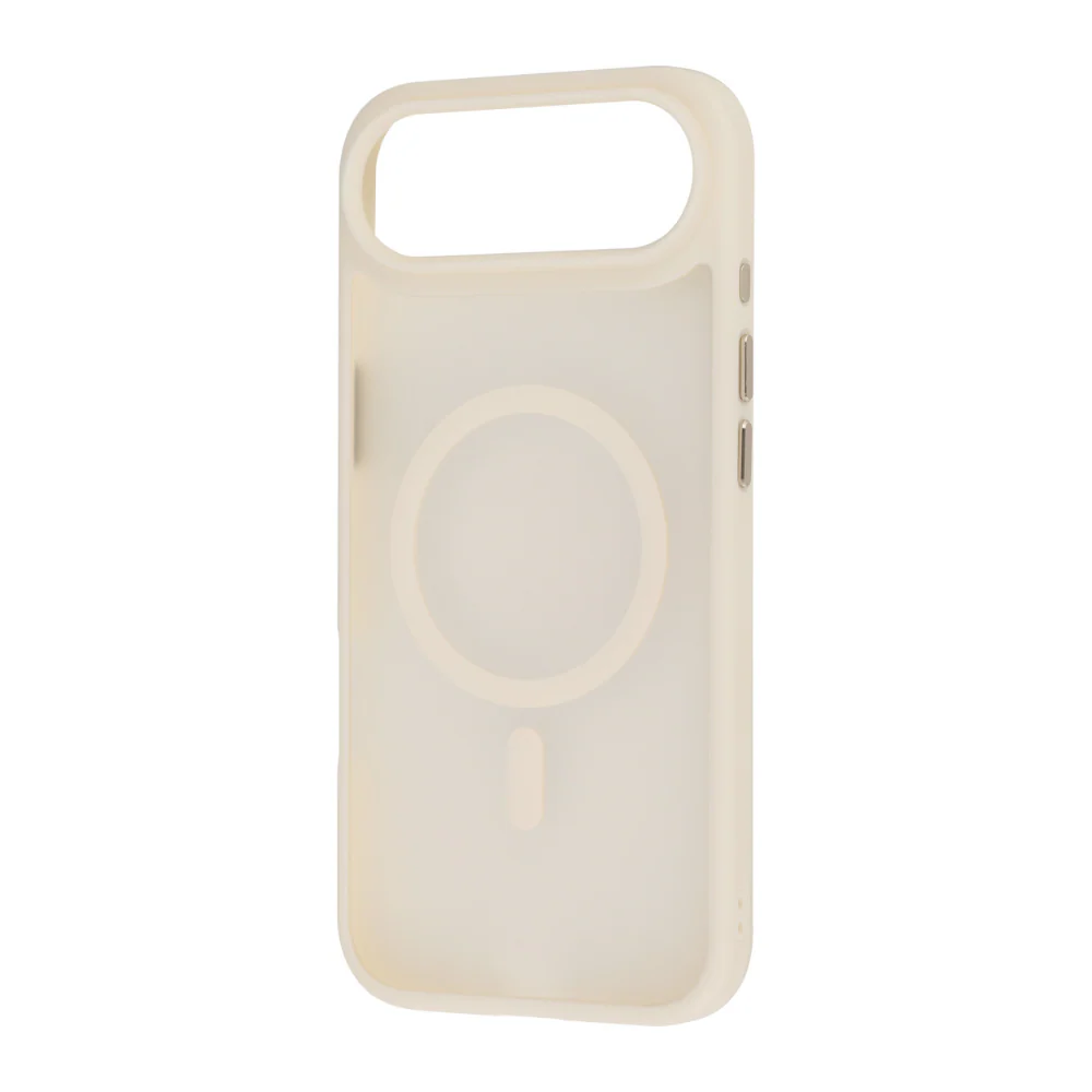 Infinyty Gleam Hybrid Matte Soft Touch MagSafe Case for iPhone Air, Cream - Image 3