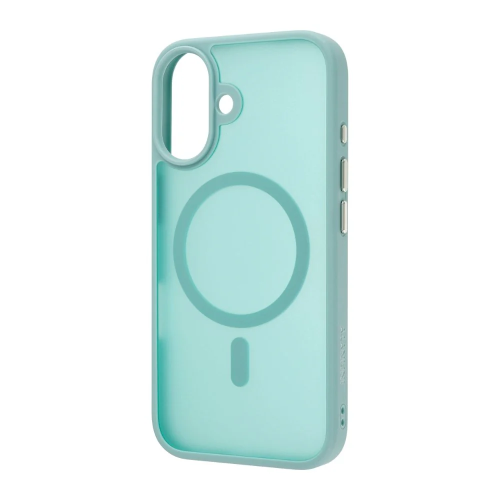 Infinyty Gleam Hybrid Matte Soft Touch MagSafe Case iPhone 16, Teal - Image 3