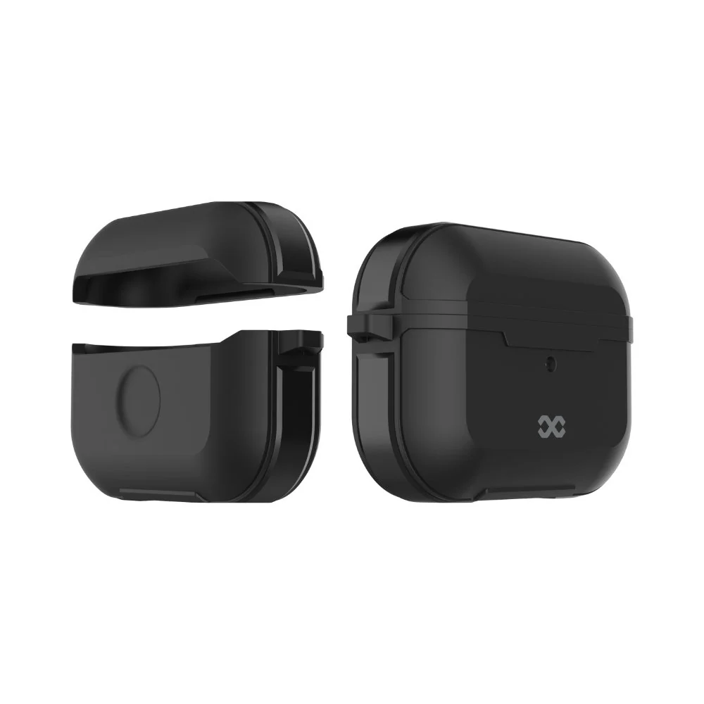 Infinyty Gravix Case with Metal Edges for AirPods Pro 2, Black - Image 2